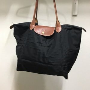 Longchamp Le Pliage Large Tote in Black